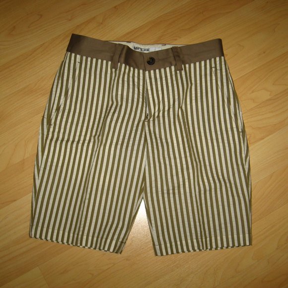 🩳 Mister Mr. Trina Turk Vertical Stripe Men's Shorts 28 - Picture 1 of 6